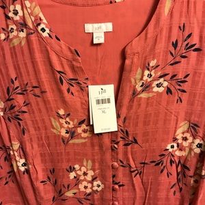 J. Jill dress, maxi. XL. NWT. Lined. Length 48”